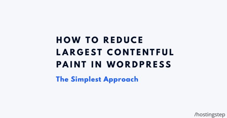 Largest Contentful Paint WordPress